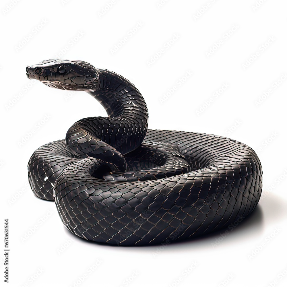 Fototapeta premium Black Spitting Cobra