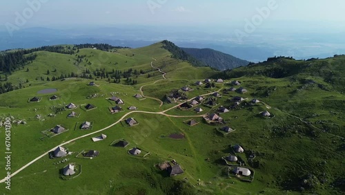 drone video velika planina slovenia europe  photo