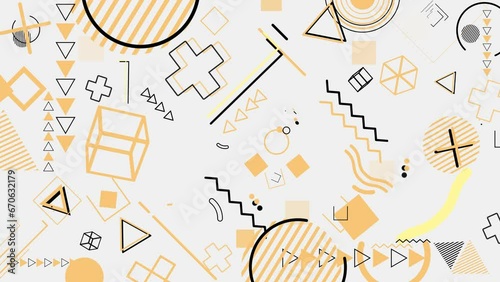 Animation of Colored Geometric Shapes