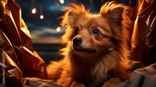 A Dog Waiting For The New Years Countdown , Background Images, Hd Illustrations