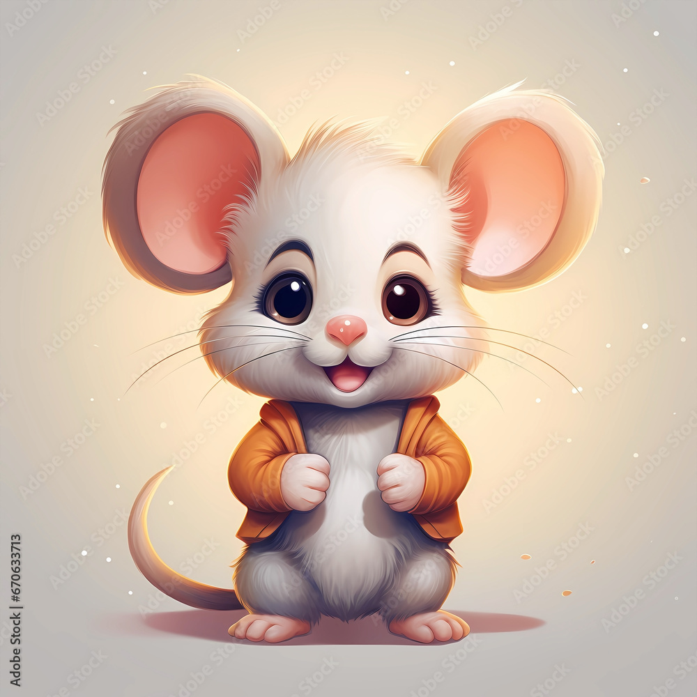 Cartoon cute mouse illustration
Cartoon cute mouse illustration