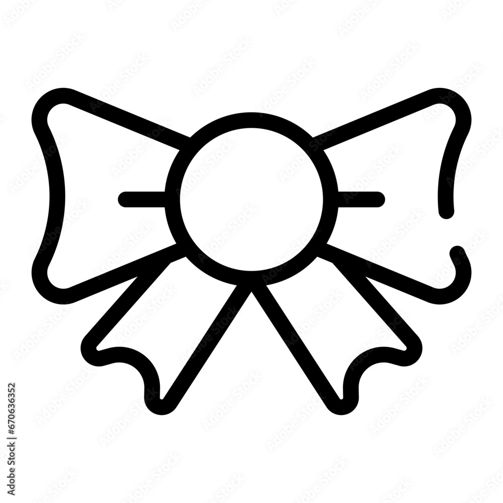 Obraz premium ribbon line icon