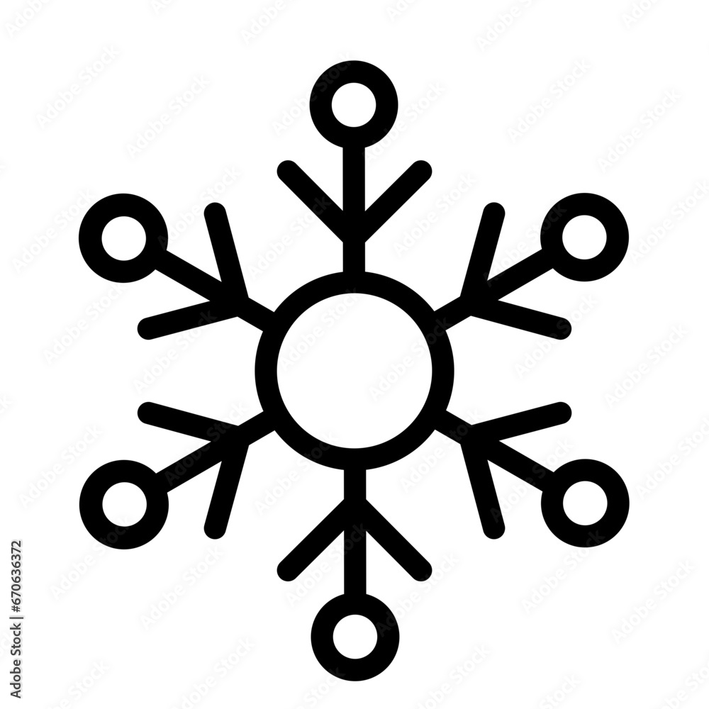 snowflake line icon snowflake line icon