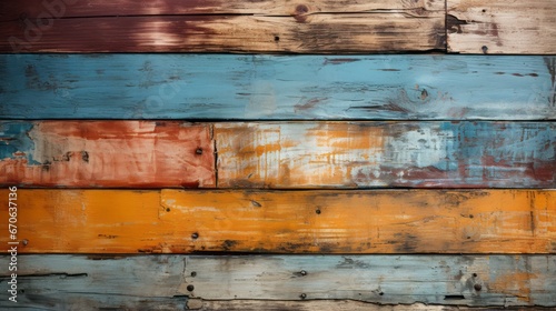 A weathered wooden plank stands out against a sea of rust, creating an abstract display of resilience and decay
