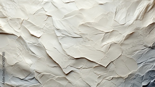 A mesmerizing exploration of minimalism and purity captured in the intricate folds and creases of a blank sheet of paper