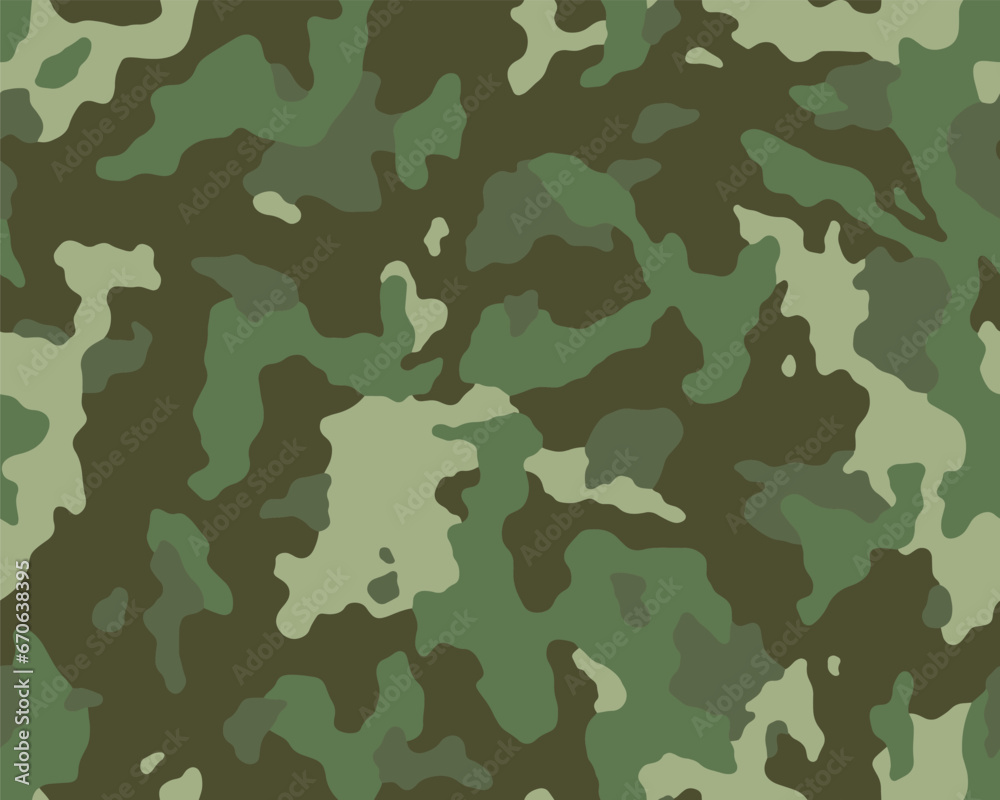 Full seamless green camouflage texture pattern vector for military textile. Usable for Jacket Pants Shirt and Shorts. Army camo design for fabric print and wallpaper. Full seamless green camouflage texture pattern vector for military textile. Usable for Jacket Pants Shirt and Shorts. Army camo design for fabric print and wallpaper.