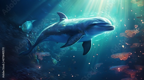 Dance of the Dolphins: Exploring the Playful Elegance of Marine Wonders © luckynicky25
