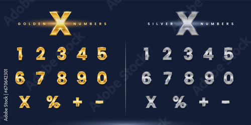 The Golden and silver Numbers