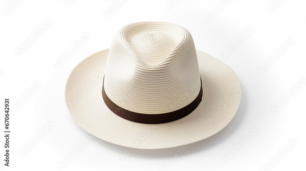 cowboy hat isolated on white   generated by AI