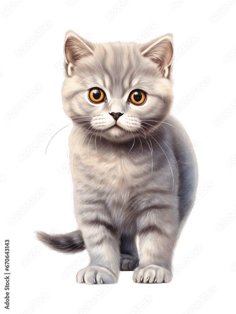 British Shorthair cat Clipart
