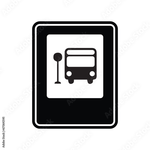 bus stop sign
