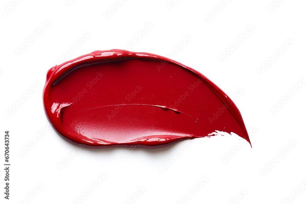 deep red lipstick glossy texture - obrazy, fototapety, plakaty 