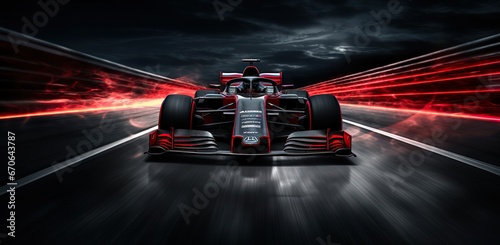 Striking Red Formula Racing Car: Speed, Precision, and Innovation on Wheels, Red formula car