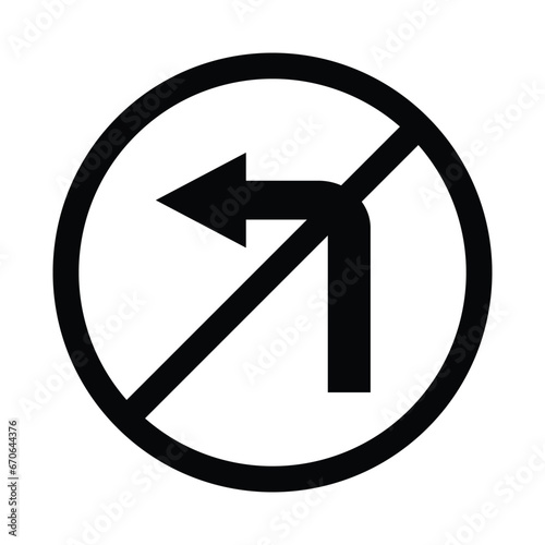 turn left prohibited