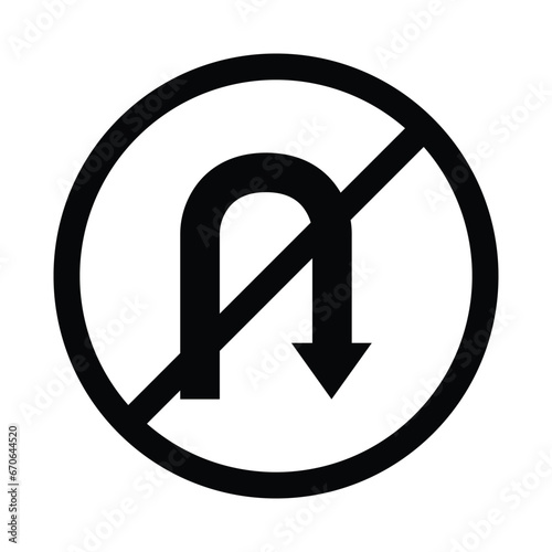 u turn prohibited