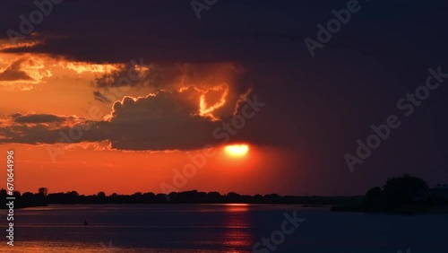 beautiful, orange-yellow, sunset, lake, tall, grass, silhouette, background, yellow-orange, horizon, natural, reeds, dusk, landscape, orange, nature, evening, light, blue, sunlight, sky, summer, sun, 
