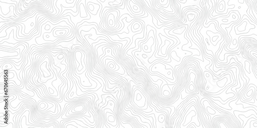 Abstract pattern with lines. Abstract sea map geographic contour map and topographic contours map background. Abstract white pattern topography vector background. Topographic line map background. © armans