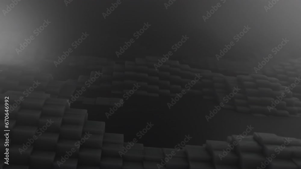 3d shapes moving seamless video. Background of dark red smooth seamless animated squares 3d shapes moving seamless video. Background of dark red smooth seamless animated squares