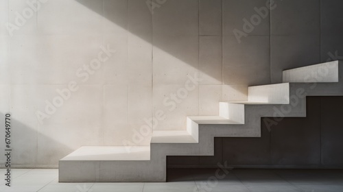 stairs and wall with copy space ideal for mockup design