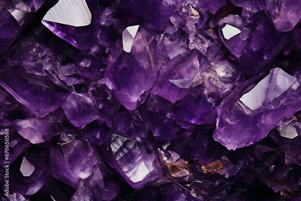Fototapeta premium Amethyst stone background