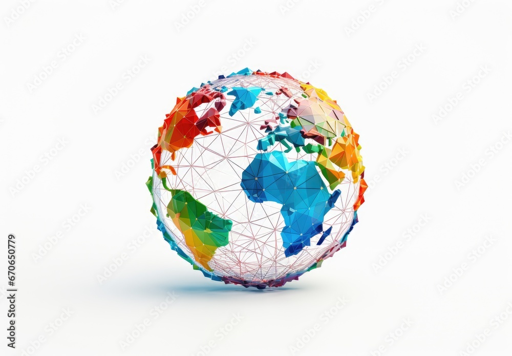 Polygonal style globe. Digital global map of the Earth. Grid. The business concept. Illustration for advertising, marketing or presentation. Polygonal style globe. Digital global map of the Earth. Grid. The business concept. Illustration for advertising, marketing or presentation.