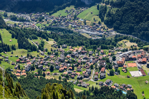 Wengen and Lauterbrunnen villages