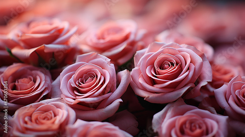 a photo of pink roses made with generative AI