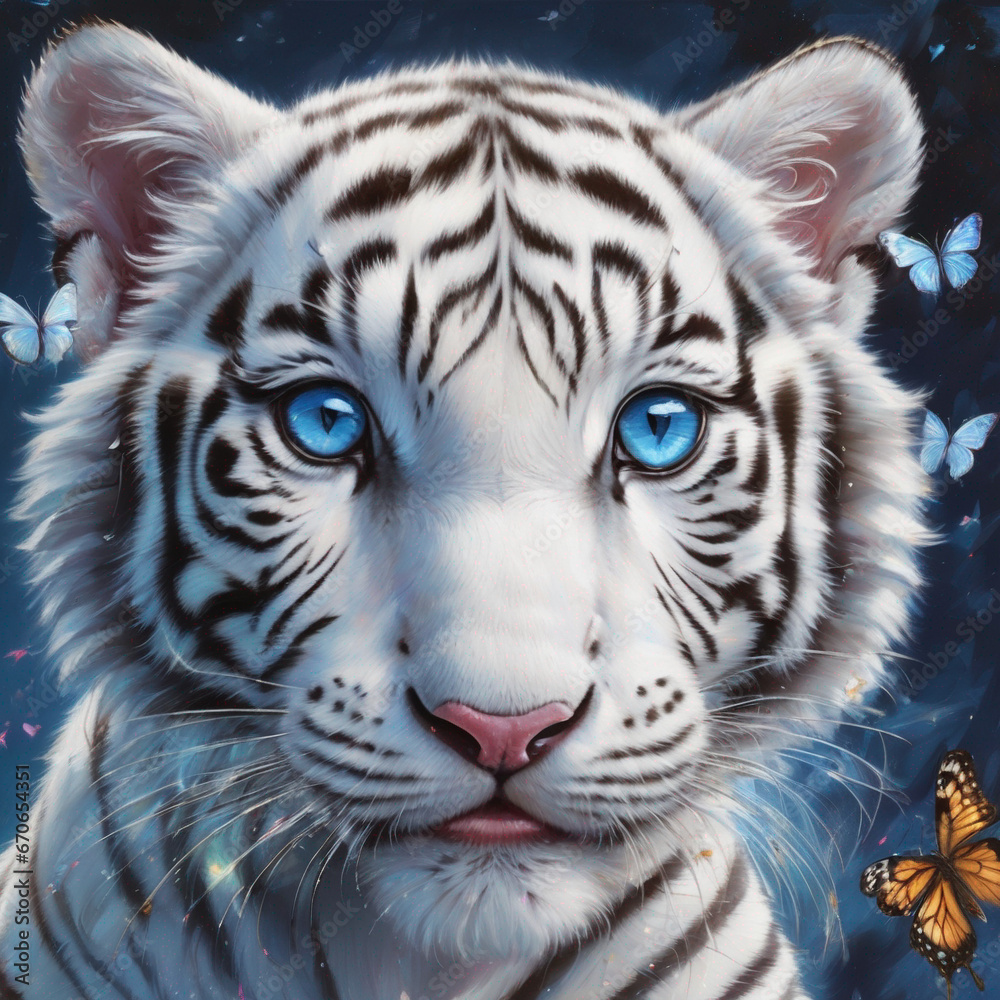 Fototapeta premium white tiger