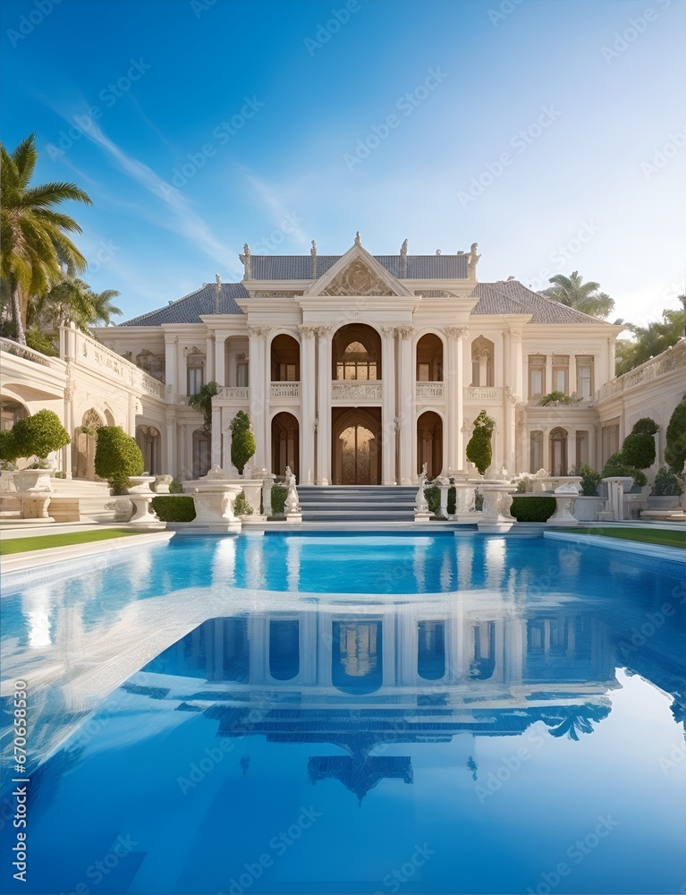 Luxurious Mansion with a Stunning Pool