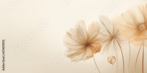 Beautiful abstract beige impressionistic floral design background. beautiful Generative AI AIG32