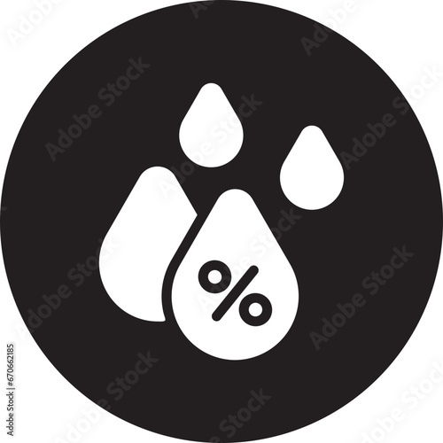 humidity glyph icon