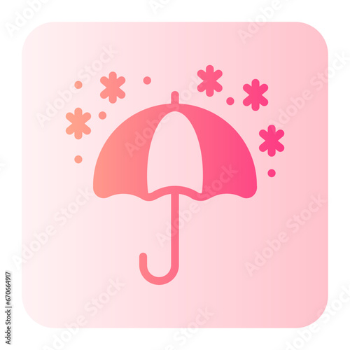umbrella gradient icon