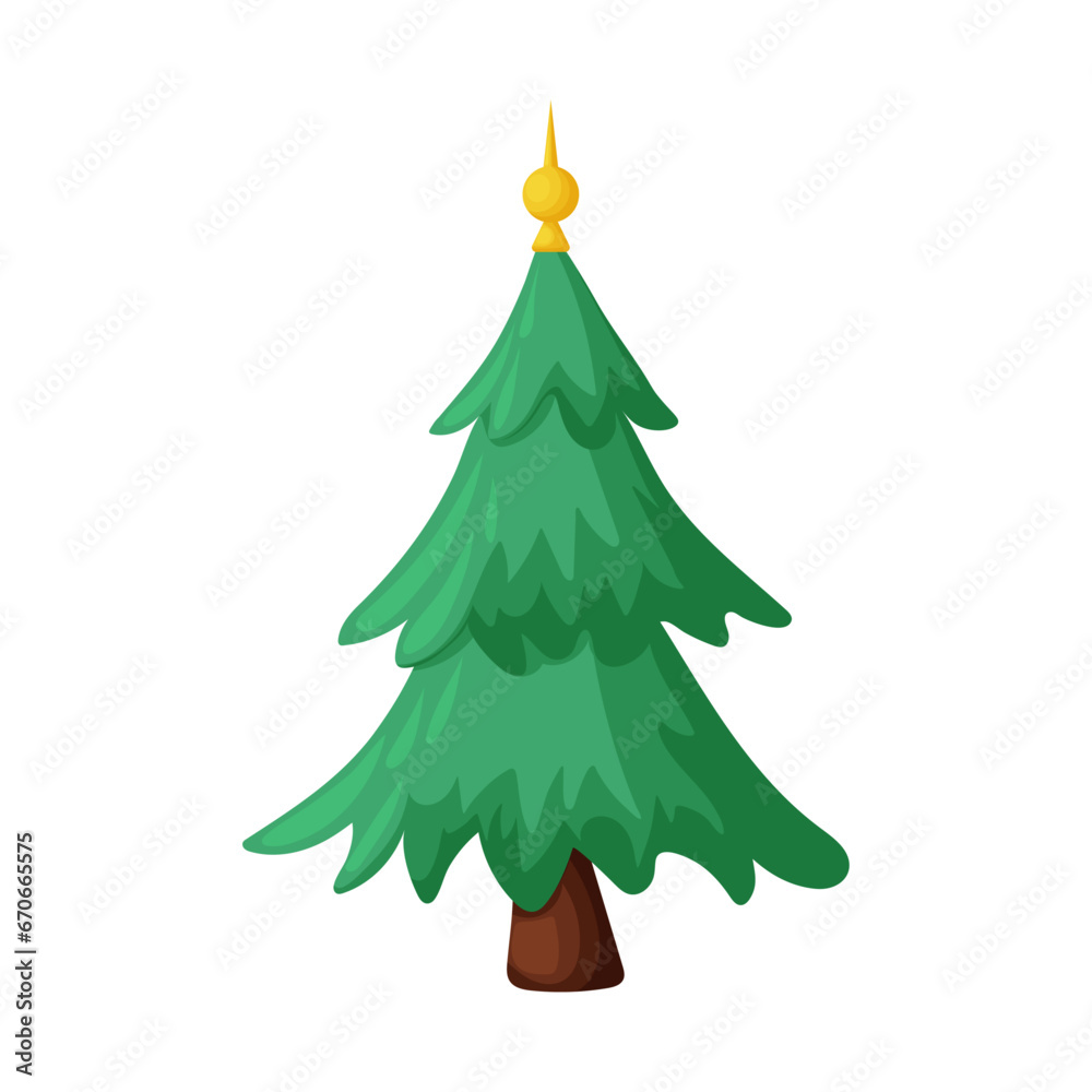 Christmas tree illustration on a white background. Christmas tree design PNG Christmas tree illustration on a white background. Christmas tree design PNG