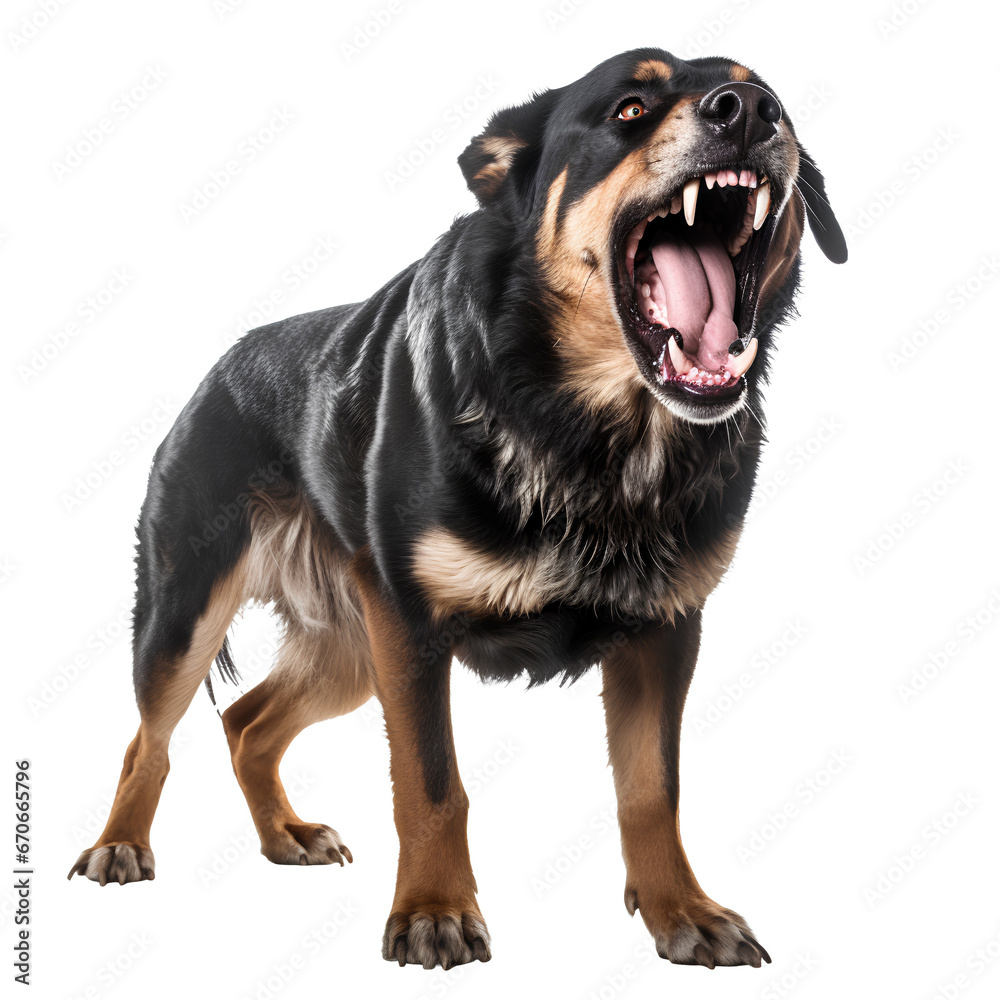 Ferocious dogs may spread rabies on PNG transparent background. Ferocious rabies dogs.