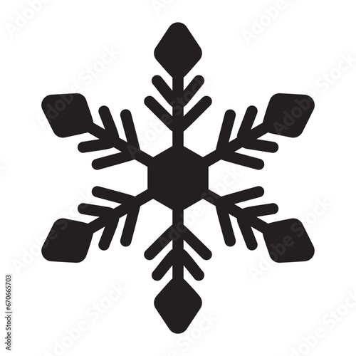 snowflake glyph icon