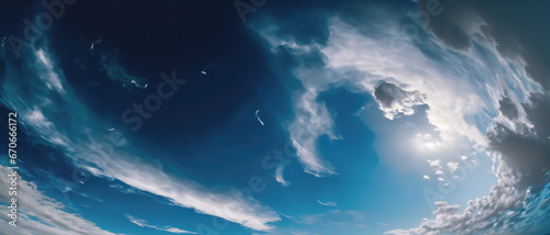 Heavenly Blue Sky with Fluffy Clouds, variety of cloud formations, sky and clouds, UHD Wallpaper, 16K Wallpaper, 16K UHD image, clear blue sky, UHD Backgrounds.