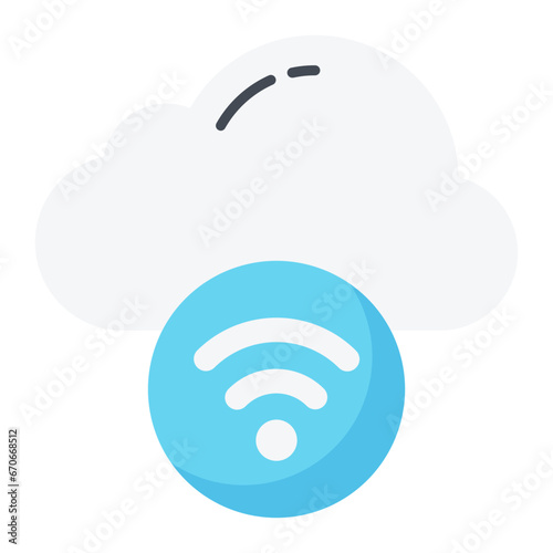 Free Wifi Flat Icon