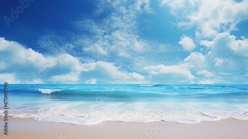 AI illustration of a tropical sunny beach