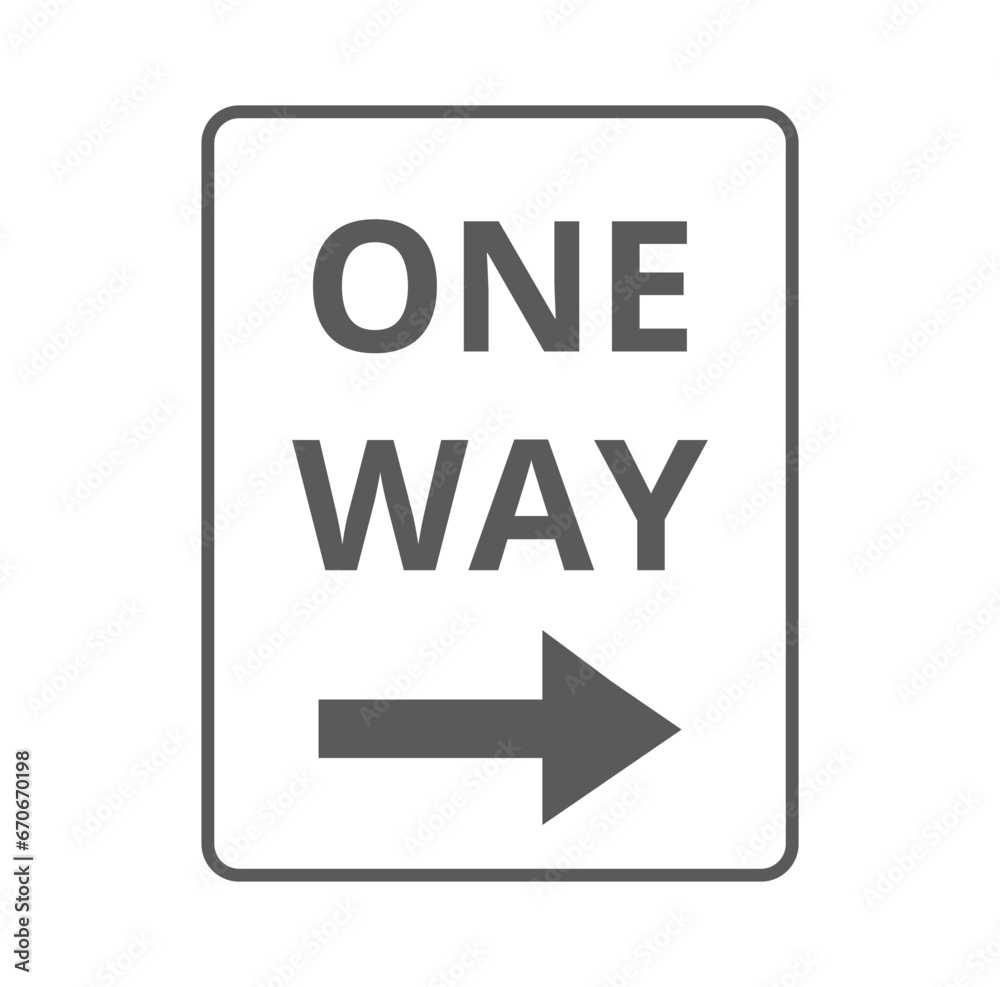 Monochromatic One way to right Sign
Monochromatic One way to right Sign