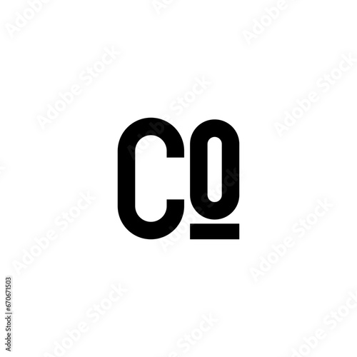 Letter CO logo design template vector