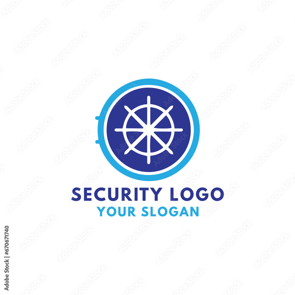 cyber digital security lock logo design vector cyber digital security lock logo design vector