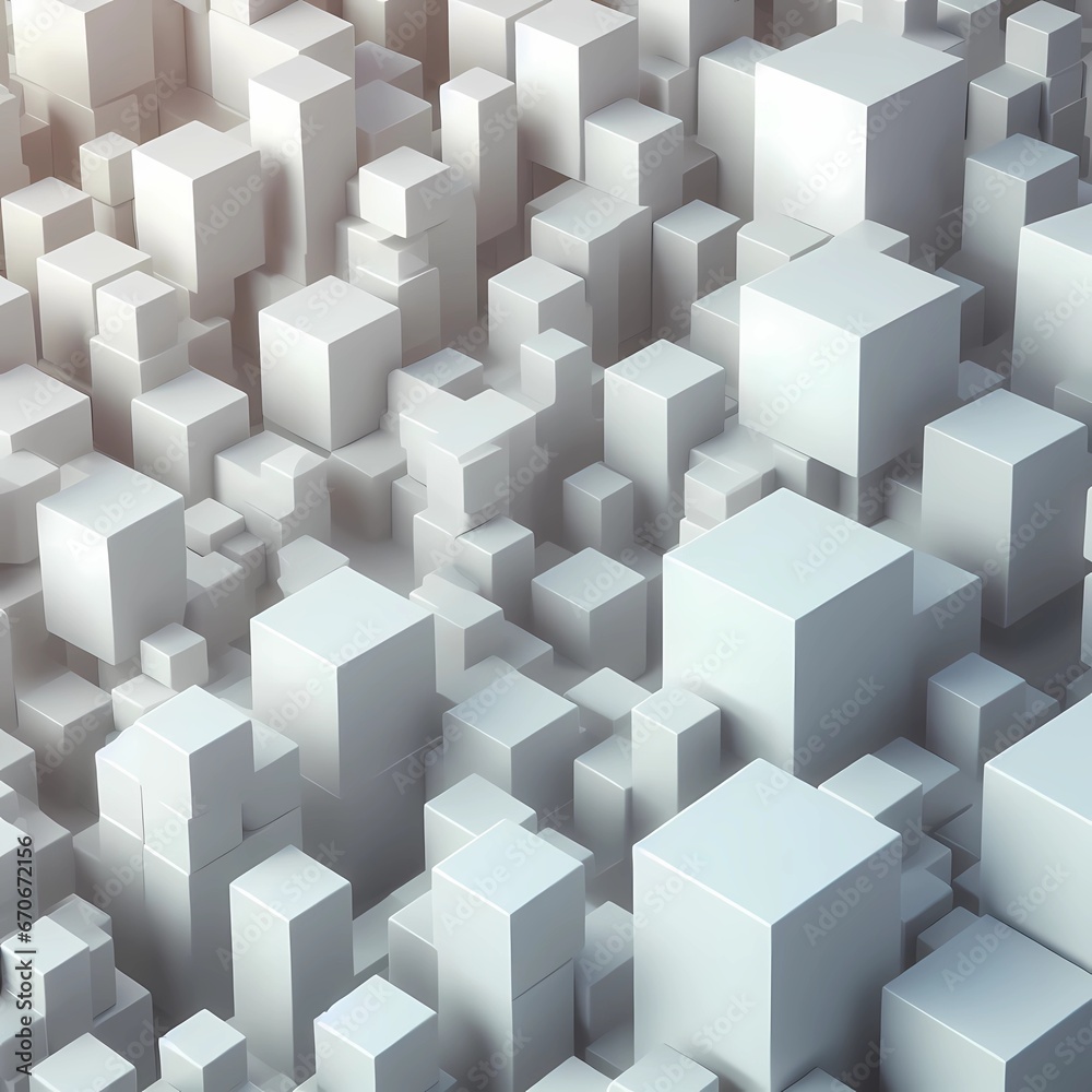 abstract 3d cubes