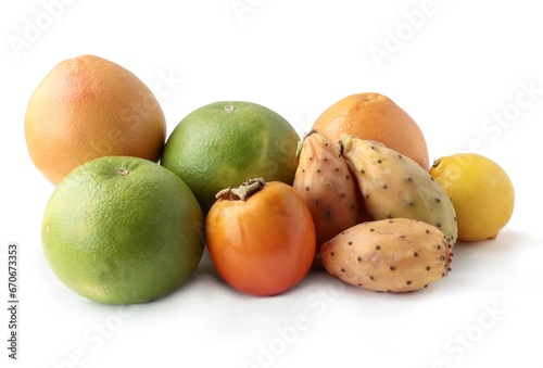 Fototapeta Naklejka Na Ścianę i Meble -  various tropical fruits close up