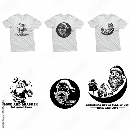    Premium vector merry Christmas t-shirt design full of eve joy, hope and love