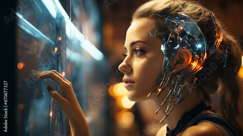 A utopian future world where AI and ethics coexist harmoniously