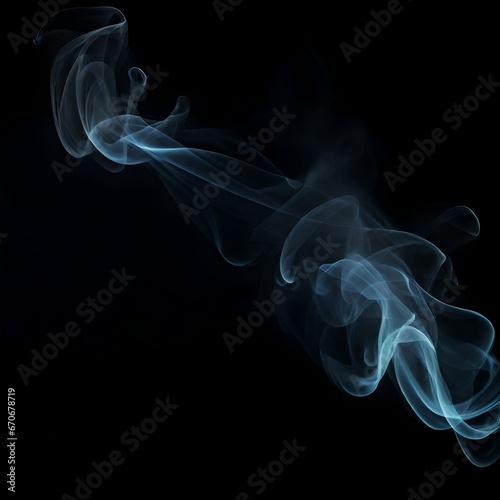 smoke on black background, generated using AI