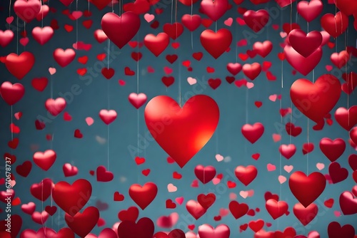 Red balloon hearts
