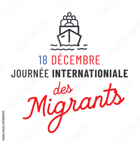 Journée internationale des migrants le 18 décembre