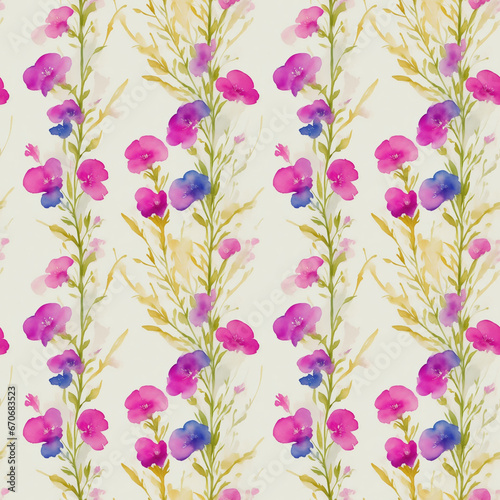 seamless watercolor floral abstract colorful wallpaper