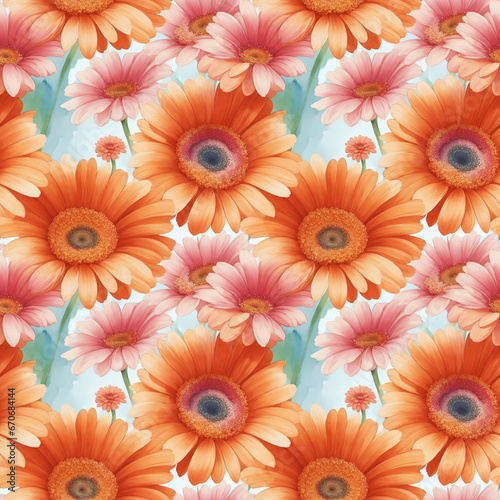 seamless watercolor floral abstract colorful wallpaper